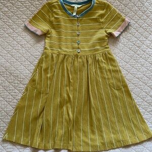 Matilda Jane Yellow Striped Kids Dress